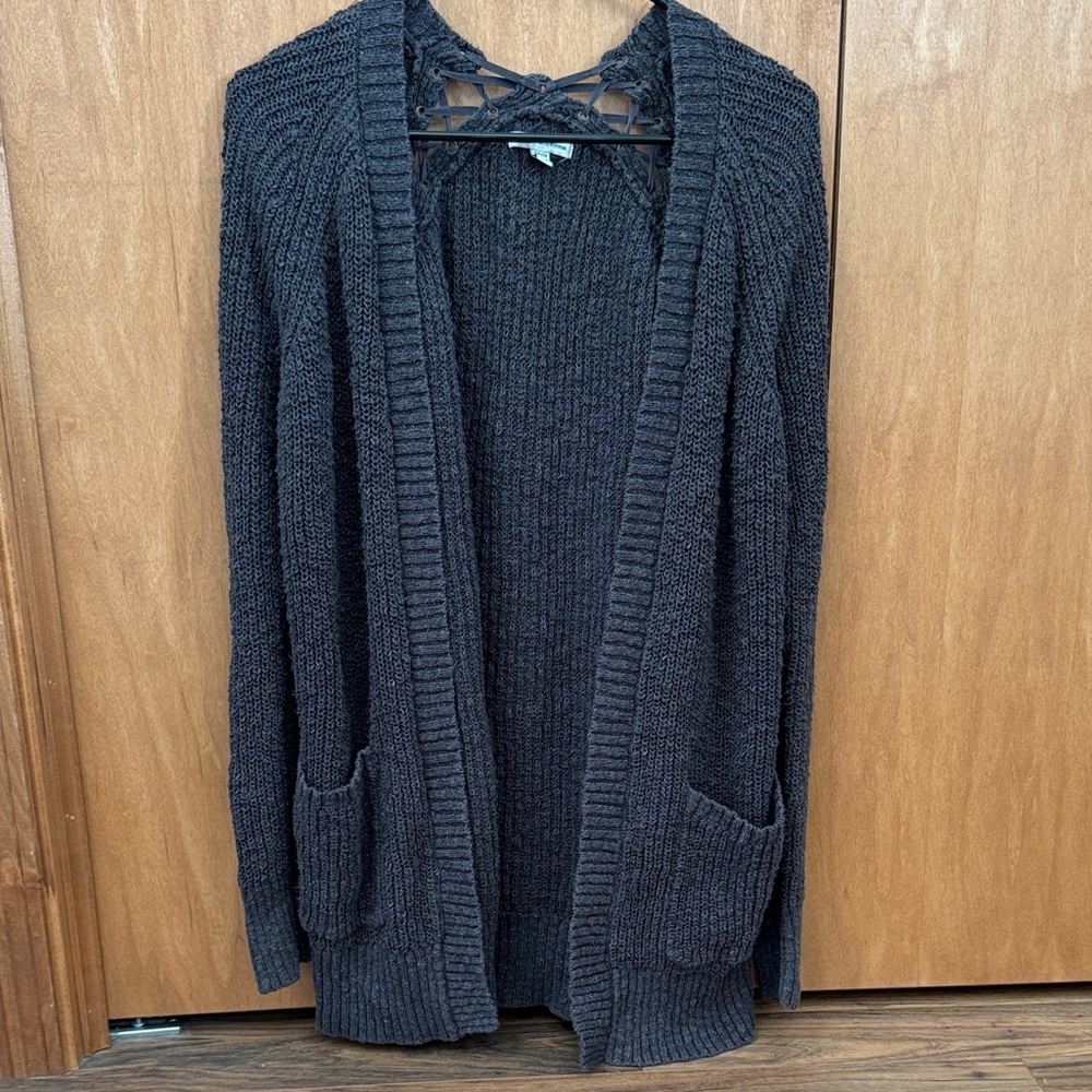 American Eagle Outfitters Black Cardigan Sweater